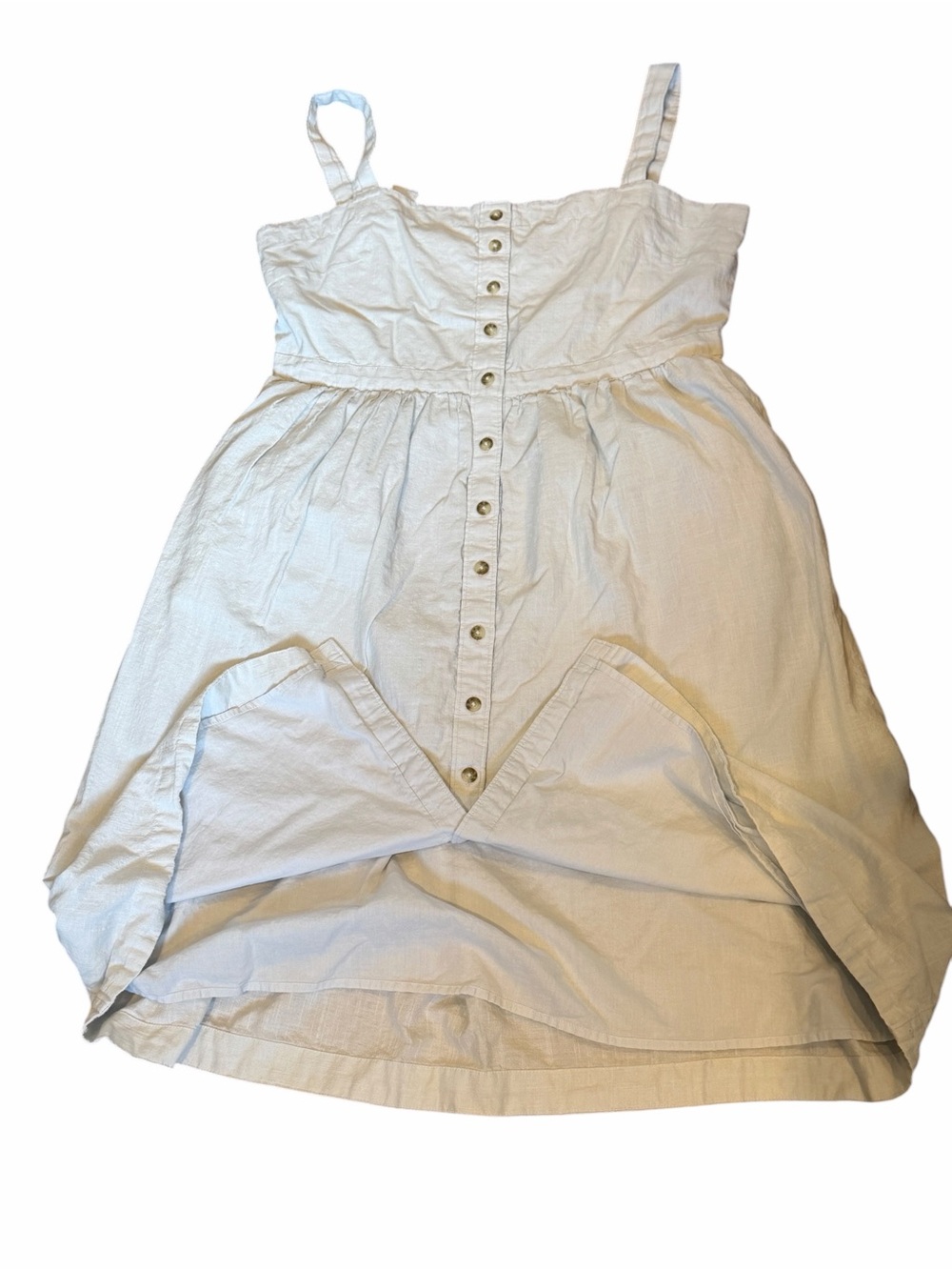 Abercrombie & Fitch Blue Button-Front Midi Dress with Pockets - Picture 6 of 10